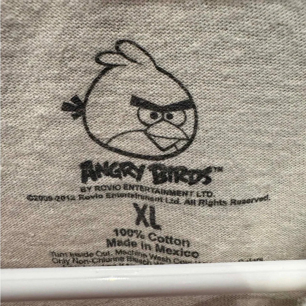 White Angry Birds Graphic Tee for Kids - XL